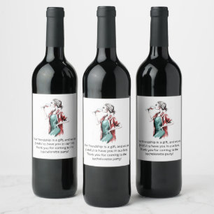 Étiquette Pour Bouteilles De Vin Merci Bachelorette