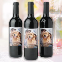 Merci Personnalisé Pet Photo Dog Mariage
