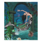 Merveilleuse sirène avec poisson imaginaire