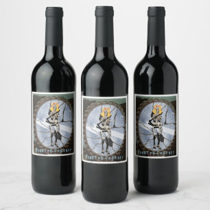 Étiquette Pour Bouteilles De Vin Mikitiez ambiance halloween vintage citrouille eff