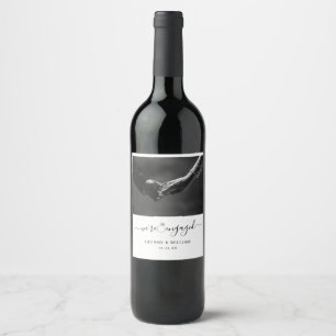 Étiquette Pour Bouteilles De Vin Minimaliste moderne Nous sommes engagés avec la ph