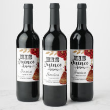 Mis Quince Anos Burgundy Floral Western Vin Étique