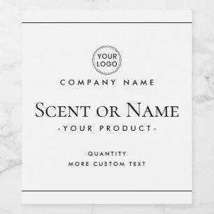 Étiquette Pour Bouteilles De Vin Moderne minimaliste ajouter le logo blanc ou n'imp