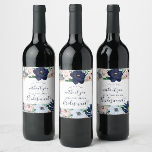 Étiquette Pour Bouteilles De Vin Moderne Naissance Maritime Proposition de Demois