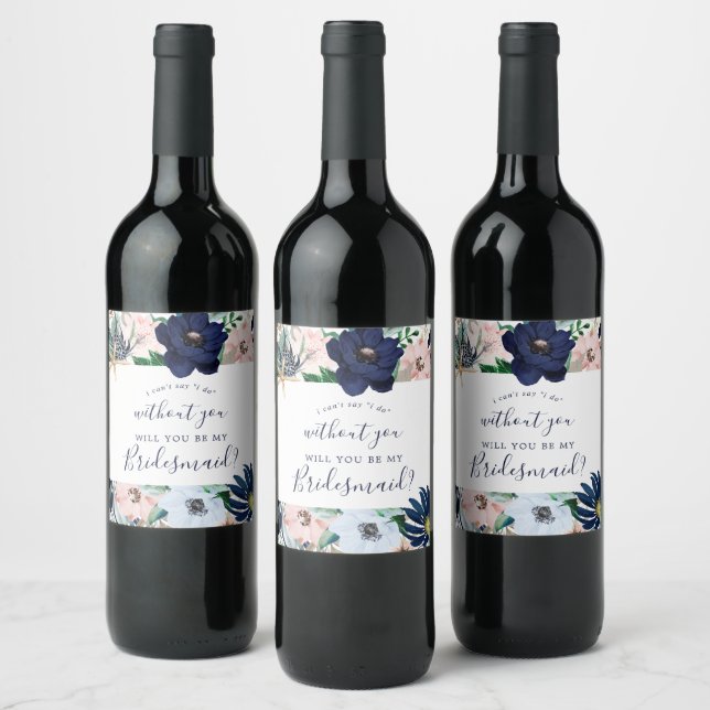 Étiquette Pour Bouteilles De Vin Moderne Naissance Maritime | Proposition de Demois (Bouteilles)