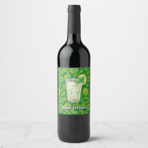 Étiquette Pour Bouteilles De Vin Mojito