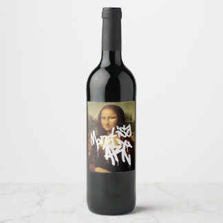 Étiquette Pour Bouteilles De Vin Mona Lisa Art