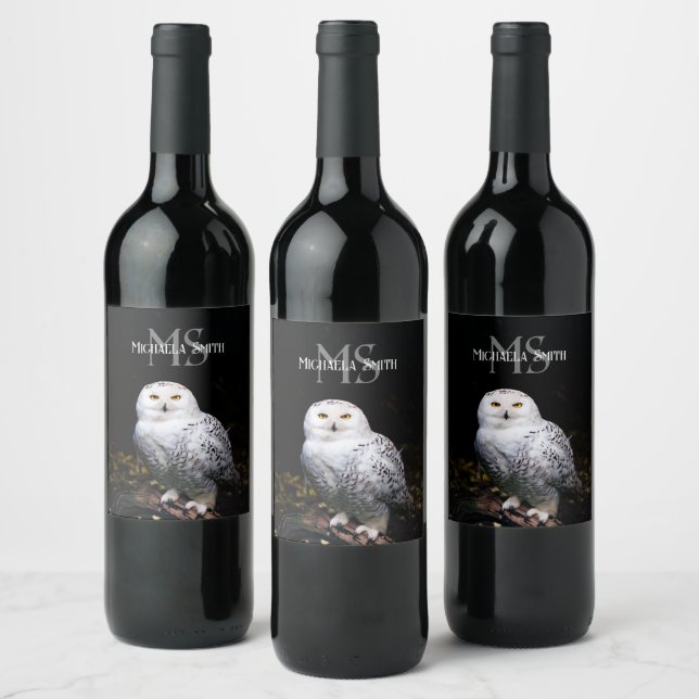 Étiquette Pour Bouteilles De Vin Monographie de hivernal majestueux hivernal (Bouteilles)