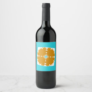 Étiquette Pour Bouteilles De Vin Motif multicolore Vibes Sud-Ouest