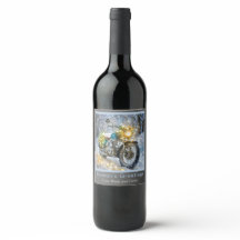 Moto avec lumières de Noël