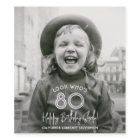 N'IMPORTE QUEL Anniversaire Chic Style Typographie