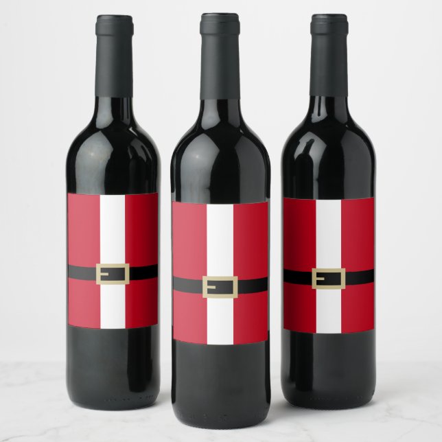 Étiquette Pour Bouteilles De Vin Noël du Père Noël (Bouteilles)