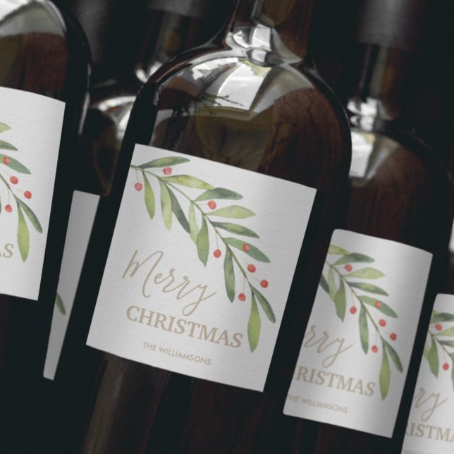 Étiquette Pour Bouteilles De Vin Noël saint (Créateur téléchargé)
