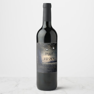 Étiquette Pour Bouteilles De Vin Nuit mariage Lune
