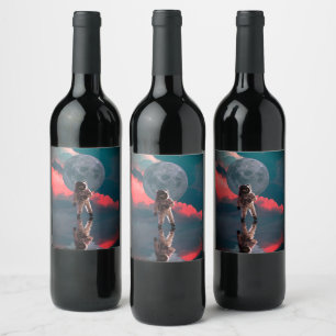 Étiquette Pour Bouteilles De Vin Ocean Moonwalk