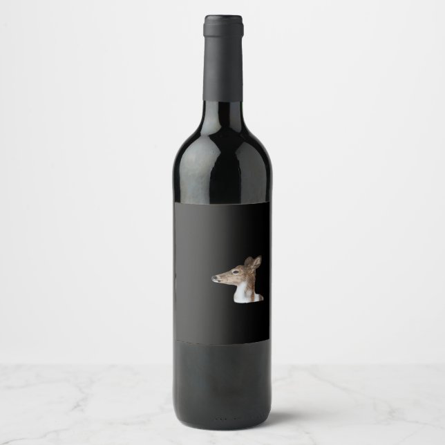 Étiquette Pour Bouteilles De Vin Oh Deer Minimal Modern Design (Devant)