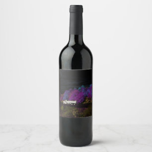Étiquette Pour Bouteilles De Vin oscar feuilles de la fête