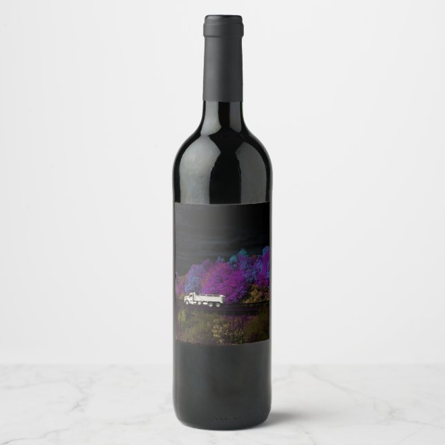 Étiquette Pour Bouteilles De Vin oscar feuilles de la fête (Devant)