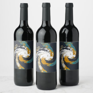 Étiquette Pour Bouteilles De Vin Ouragan Twirl