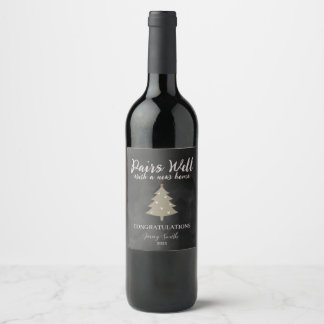 Étiquette Pour Bouteilles De Vin Paire bien avec une nouvelle maison Realtor Cadeau