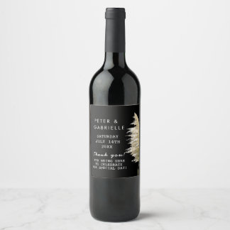 Étiquette Pour Bouteilles De Vin Pampas Grass Mariage Vin bouteille Étiquette