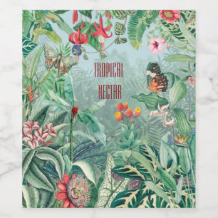 Étiquette Pour Bouteilles De Vin Paradis tropical