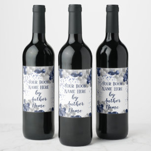 Étiquette Pour Bouteilles De Vin Partie de signature de lancement de version de liv