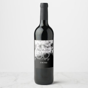 Étiquette Pour Bouteilles De Vin Parties scintillant d'anniversaire du 30e mariage