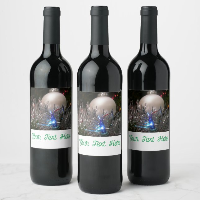 Étiquette Pour Bouteilles De Vin Parties scintillant de vacances (Bouteilles)