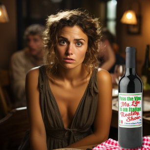 Étiquette Pour Bouteilles De Vin Pass Vino My Life est un spectacle de réalité ital