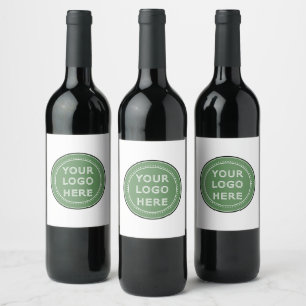 Étiquette Pour Bouteilles De Vin Personnalisé, élégant, moderne et minimal