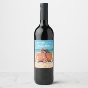 Étiquette Pour Bouteilles De Vin Personnaliser votre photo Bouteille de vin Étiquet