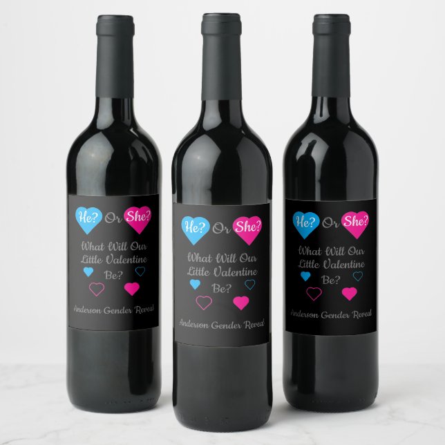 Étiquette Pour Bouteilles De Vin Petite Saint Valentin Saint Valentin Révélation de (Bouteilles)