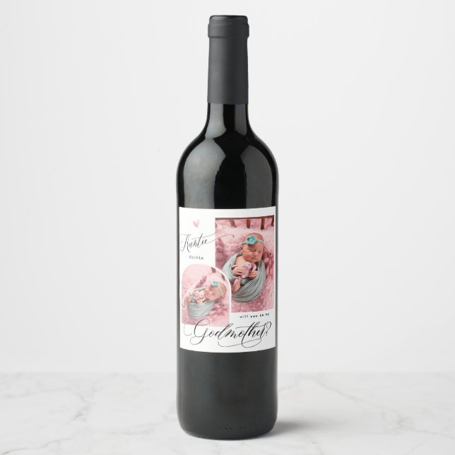 Étiquette Pour Bouteilles De Vin Photo moderne Godmère Proposition (Devant)