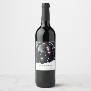 Étiquette Pour Bouteilles De Vin Photographe Promotionnel Joyeux Noël Vin Labe