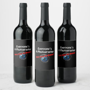 Étiquette Pour Bouteilles De Vin Photographie amusante - Photographe Aller Manuel C