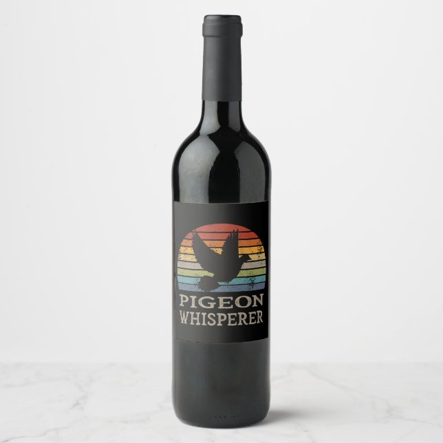 Étiquette Pour Bouteilles De Vin Pigeon (Devant)