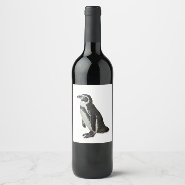 Étiquette Pour Bouteilles De Vin Pingouin (Devant)