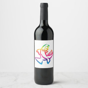 Étiquette Pour Bouteilles De Vin Piranha