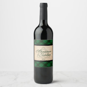 Étiquette Pour Bouteilles De Vin Plaid celtique