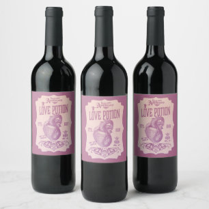 Étiquette Pour Bouteilles De Vin Potion d'amour Halloween
