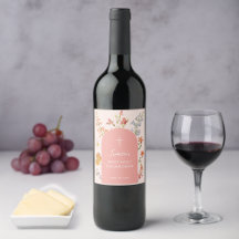 Première communion fille Arche rose Fleurs sauvage