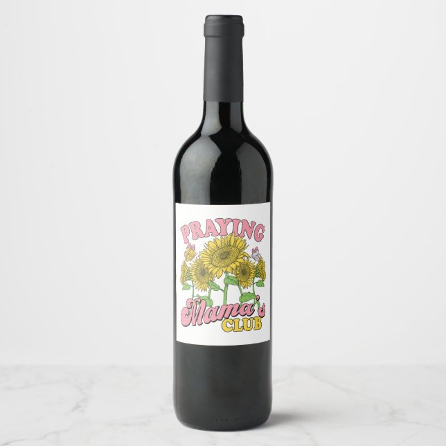 Étiquette Pour Bouteilles De Vin Prêter le club des mères (Devant)