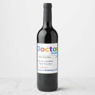 Étiquette Pour Bouteilles De Vin Prix Best Doctor Award