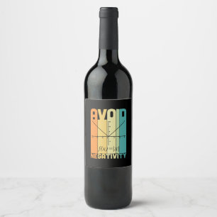 Étiquette Pour Bouteilles De Vin Professeur de mathématiques évitez la négativité