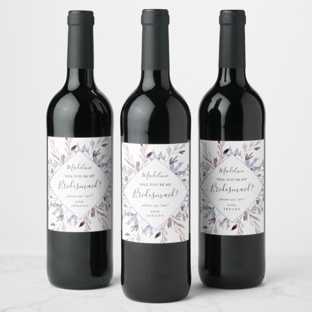 Étiquette Pour Bouteilles De Vin Proposition d'aide d'hiver (Bouteilles)