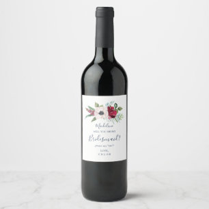 Étiquette Pour Bouteilles De Vin Proposition d'aide d'urgence de la brise tropicale