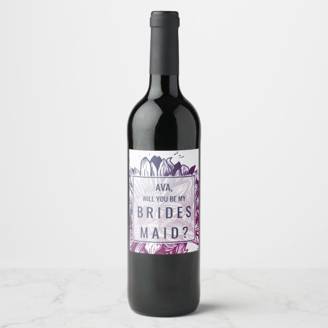 Étiquette Pour Bouteilles De Vin Proposition d'aide d'urgence pour les tournesols b (Devant)