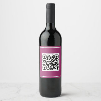 Étiquette Pour Bouteilles De Vin Proposition de QR - Me Marierez-Vous ?