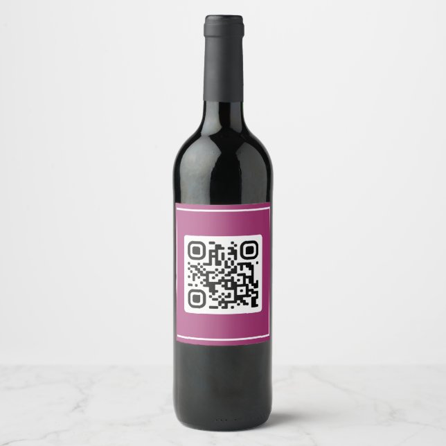 Étiquette Pour Bouteilles De Vin Proposition de QR - Me Marierez-Vous ? (Devant)